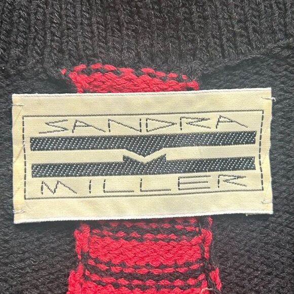 Vintage Sandra Miller Cardigan, Artsy, Abstract Design, S - Picture 3 of 9